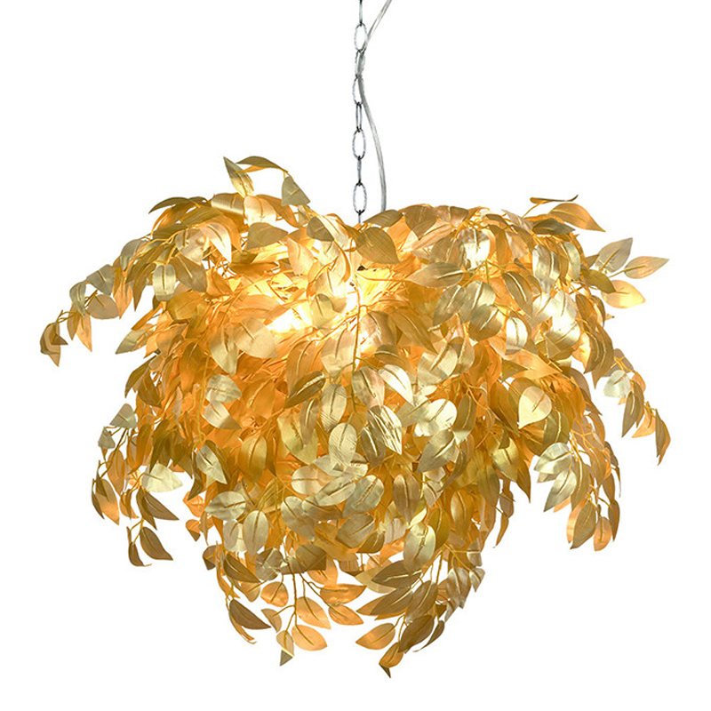 Люстра Golden Autumn Leaves Золотой Хром Люстра Golden Autumn Leaves Золотой Хром в Кирове | Loft Concept