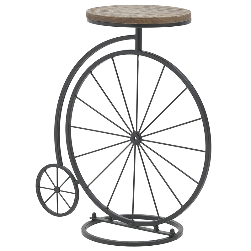 Приставной столик в виде велосипеда Penny-Farthing Side Table Черный Коричневый Приставной столик в виде велосипеда Penny-Farthing Side Table Черный Коричневый в Кирове | Loft Concept