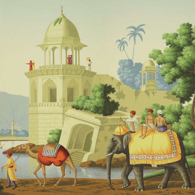 Обои ручная роспись Early Views of India Eden on scenic paper Обои ручная роспись Early Views of India Eden on scenic paper в Кирове | Loft Concept