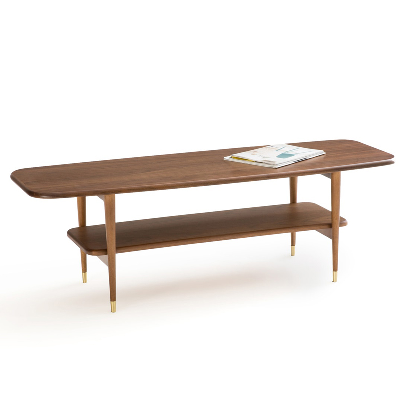 Кофейный стол Truls Coffee table Орех Латунь Кофейный стол Truls Coffee table Орех Латунь в Кирове | Loft Concept