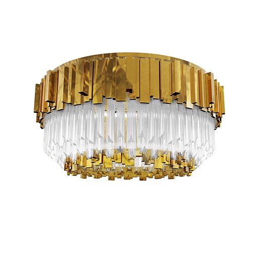 Люстра потолочная Luxxu Empire Plafond Глянцевое золото Прозрачное Стекло Люстра потолочная Luxxu Empire Plafond Глянцевое золото Прозрачное Стекло в Кирове | Loft Concept