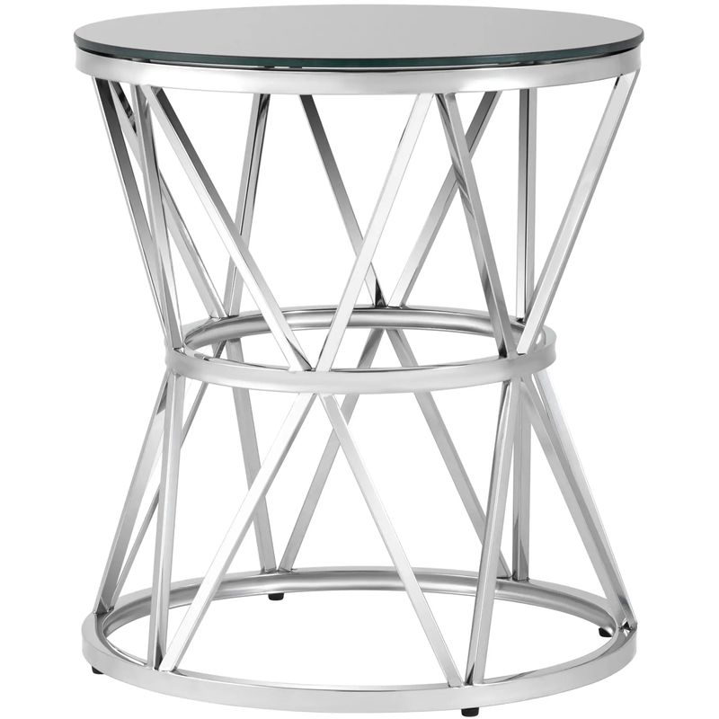 Стол приставной Beranger Collection Silver Серебряный Черный Стол приставной Beranger Collection Silver Серебряный Черный в Кирове | Loft Concept