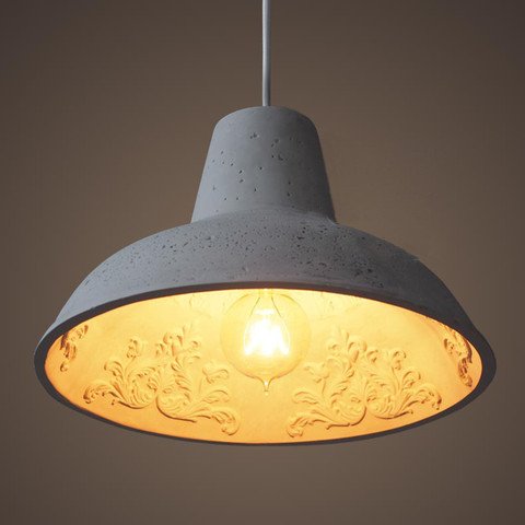 Подвесной светильник Art Gypsum Pendant Белый Серый Подвесной светильник Art Gypsum Pendant Белый Серый в Кирове | Loft Concept