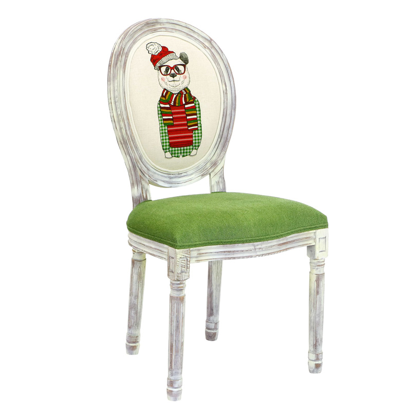 Стул French chair Polar Bear Белый Зеленый Стул French chair Polar Bear Белый Зеленый в Кирове | Loft Concept