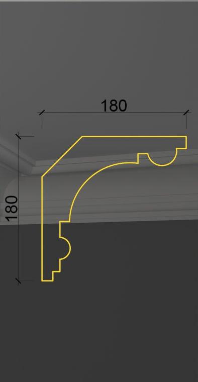 Гладкий карниз KT-66 в Кирове