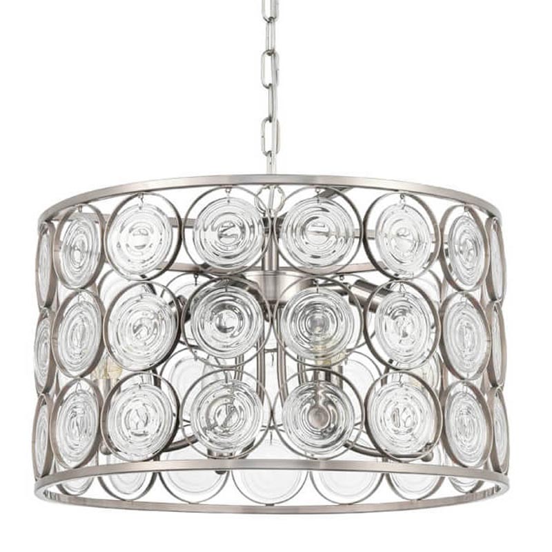 Люстра Edalina Chandelier nickel satin 50 Прозрачный (Transparent) Никель Сатин Люстра Edalina Chandelier nickel satin 50 Прозрачный (Transparent) Никель Сатин в Кирове | Loft Concept