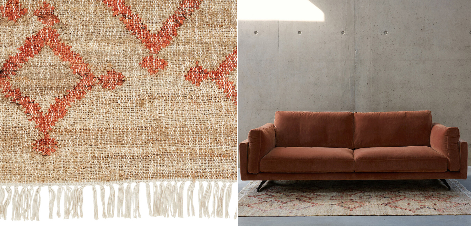 Ковер Ornament Carpet джут и хлопок - фото