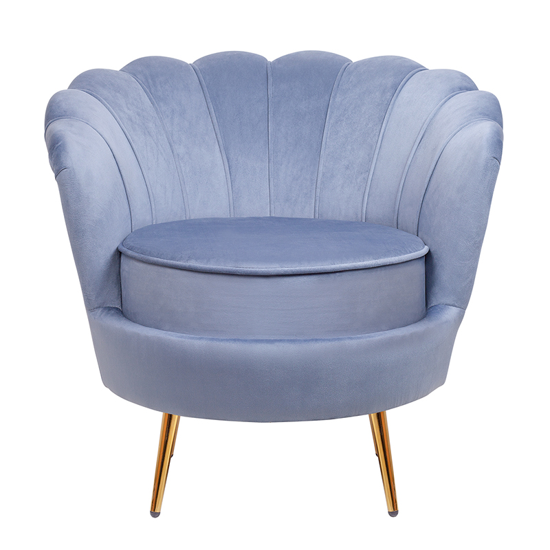 Кресло велюр синий Blue Flower Кресло велюр синий Blue Flower в Кирове | Loft Concept