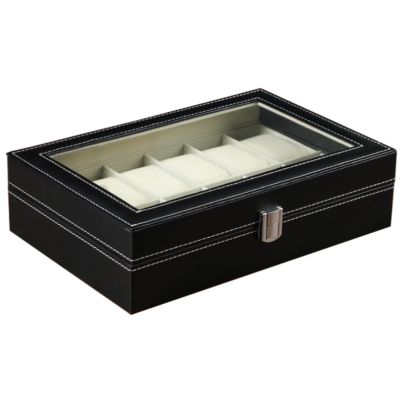Шкатулка для часов Edgar Watch Box Черный Бежевый Шкатулка для часов Edgar Watch Box Черный Бежевый в Кирове | Loft Concept