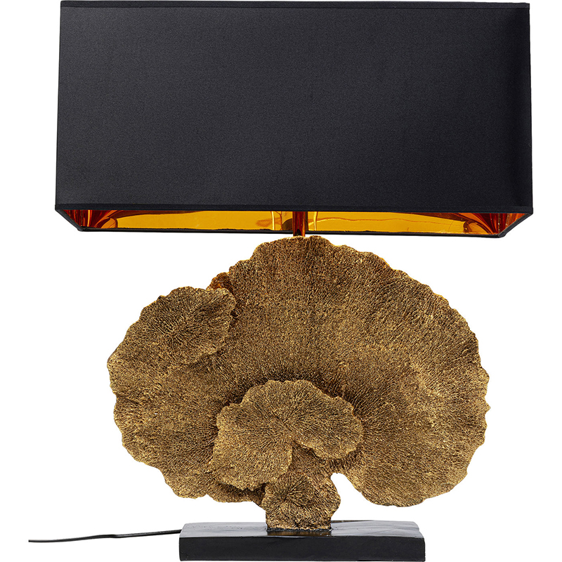 Настольная лампа Golden Coral Черный Золотой Настольная лампа Golden Coral Черный Золотой в Кирове | Loft Concept
