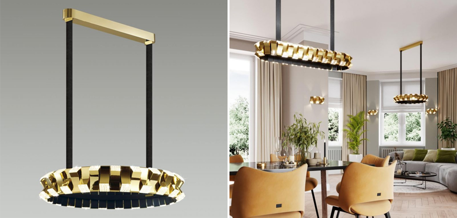 Люстра Rotus Gold Круглая Люстра Rotus Gold Круглая - Loft-Concept в Кирове