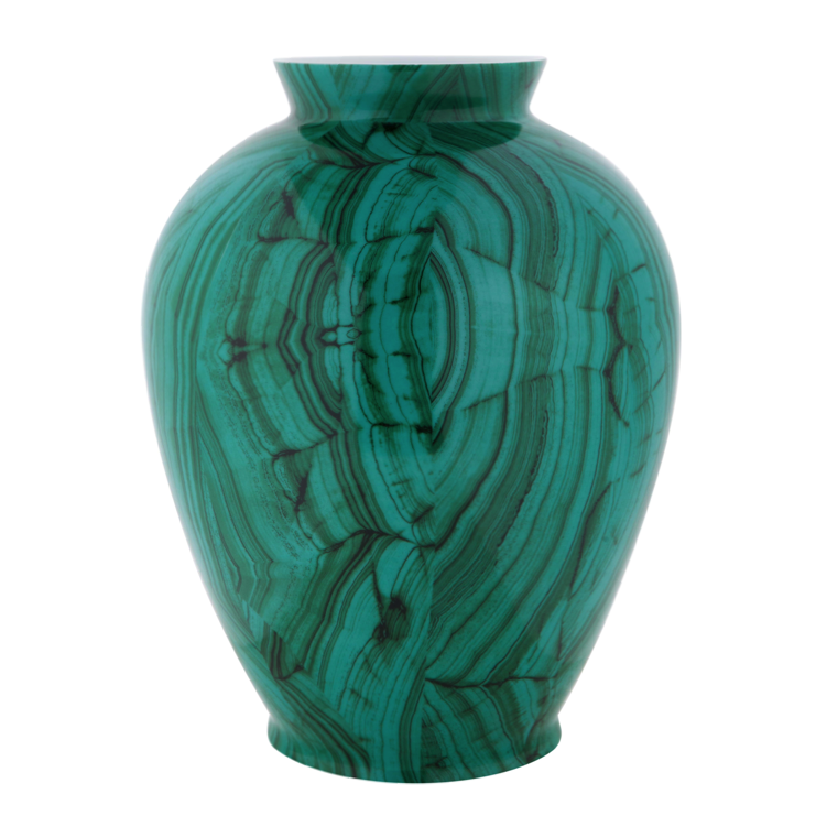 Ваза Malachite Vase barrel Малахит Ваза Malachite Vase barrel Малахит в Кирове | Loft Concept