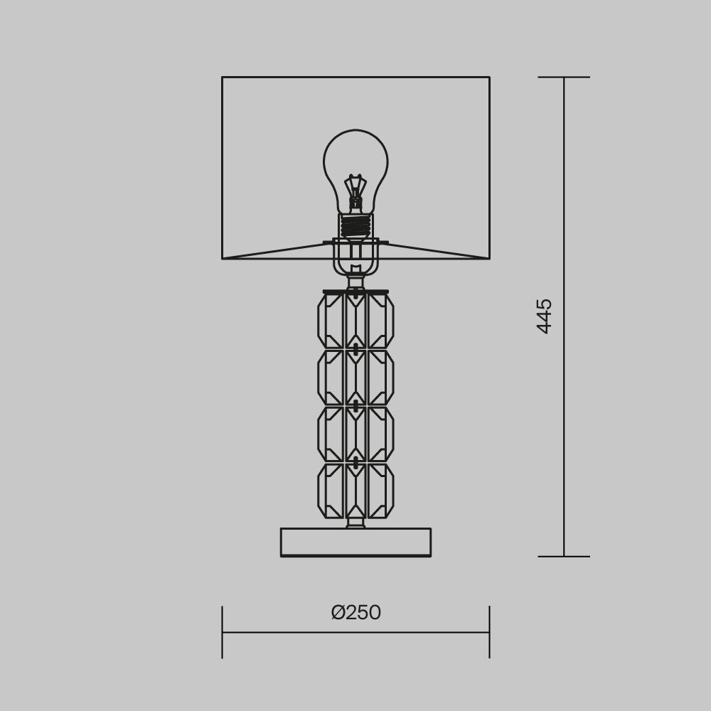 Настольная лампа Cut Stone Base в Кирове
