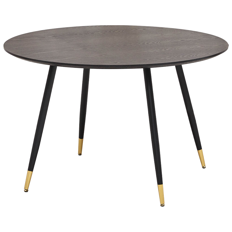 Круглый обеденный стол Mateo Round Dinner Table Коричневый Латунь Круглый обеденный стол Mateo Round Dinner Table Коричневый Латунь в Кирове | Loft Concept