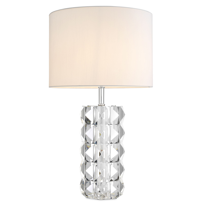 Настольная лампа Eichholtz Table Lamp Mistero Прозрачный Белый Никель Настольная лампа Eichholtz Table Lamp Mistero Прозрачный Белый Никель в Кирове | Loft Concept