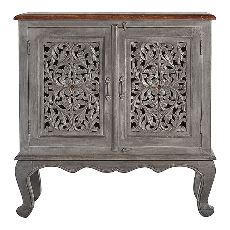 Комод Indian Antique White Furniture Chest of Drawers Agni серый Серый Комод Indian Antique White Furniture Chest of Drawers Agni серый Серый в Кирове | Loft Concept