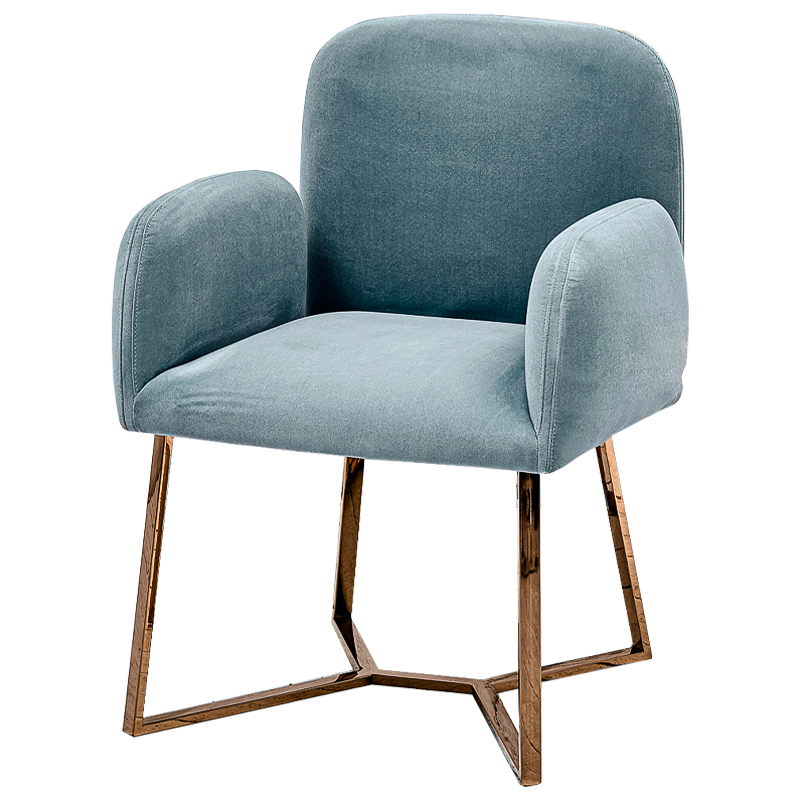Стул Clifford Stool Pastel Blue Голубой пастельный Розовое золото Стул Clifford Stool Pastel Blue Голубой пастельный Розовое золото в Кирове | Loft Concept