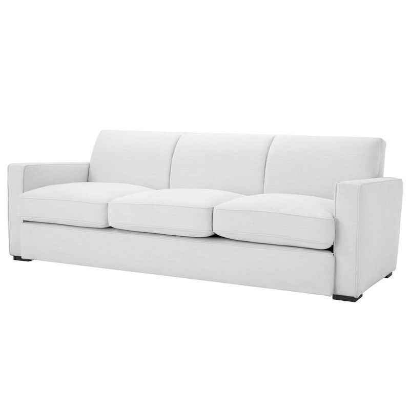 Диван Eichholtz Sofa Edmond white Белый Черный Диван Eichholtz Sofa Edmond white Белый Черный в Кирове | Loft Concept
