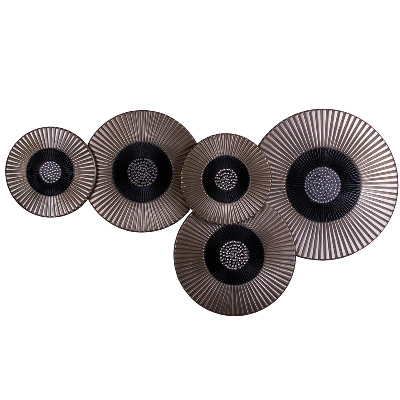 Арт-объект Rhinestone Wall Disc Brown and Black Коричневый Черный Арт-объект Rhinestone Wall Disc Brown and Black Коричневый Черный в Кирове | Loft Concept