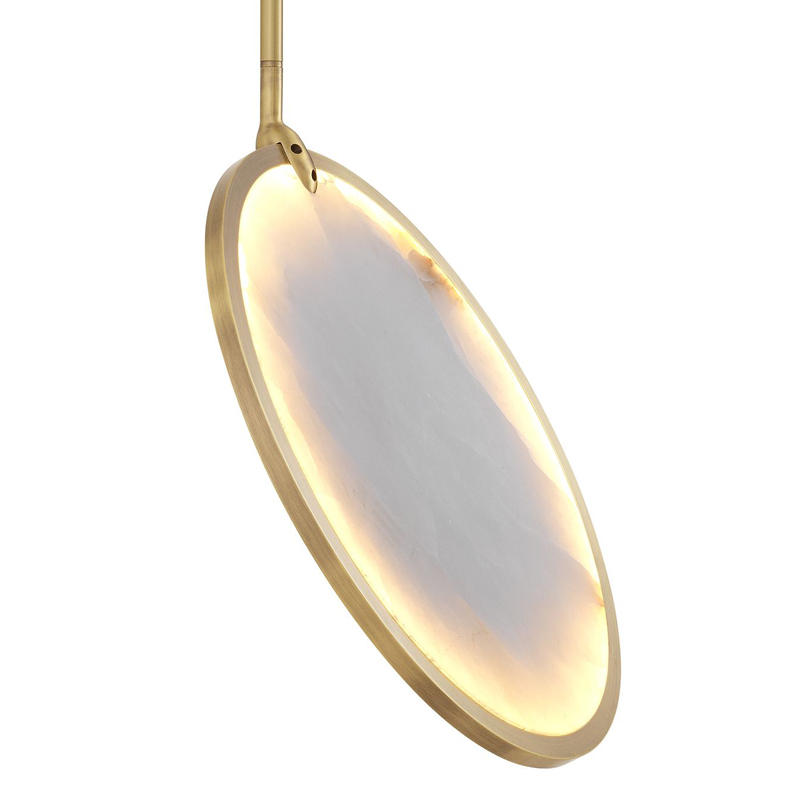 Светильник Eichholtz Chandelier Ocala Латунь Античная полированная Белый Светильник Eichholtz Chandelier Ocala Латунь Античная полированная Белый в Кирове | Loft Concept