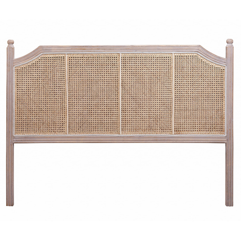 Изголовье кровати коричневое с обивкой из ротанга Olivia Headboard Бежевый Коричневый Изголовье кровати коричневое с обивкой из ротанга Olivia Headboard Бежевый Коричневый в Кирове | Loft Concept