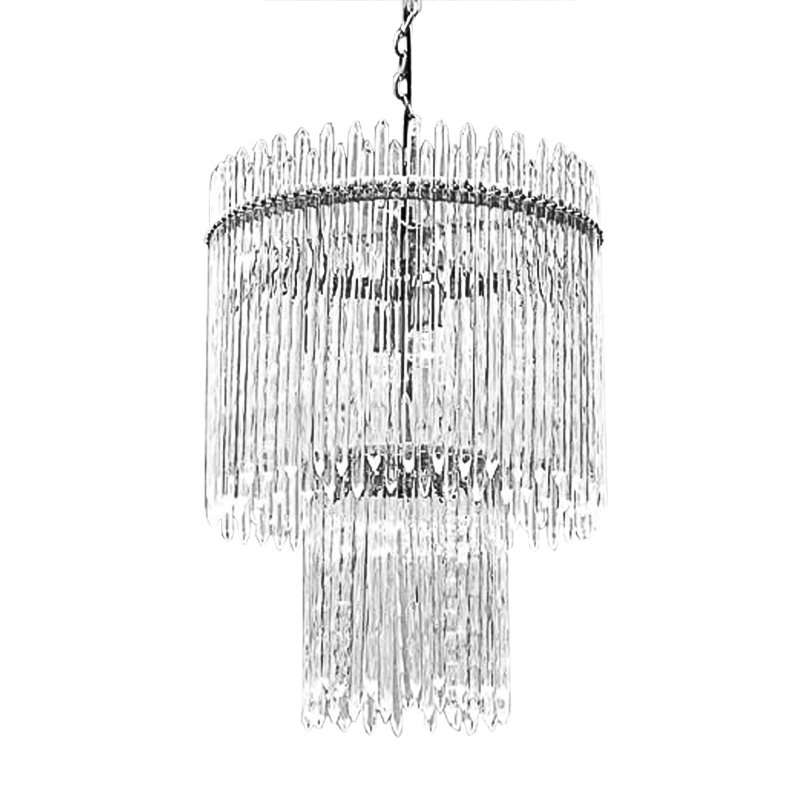 Люстра Icicles Chandeliers Хром Прозрачный Люстра Icicles Chandeliers Хром Прозрачный в Кирове | Loft Concept