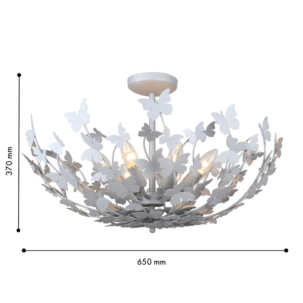 Потолочный светильник с абажуром оформленным в виде стаи бабочек Eternal Butterflies в Кирове