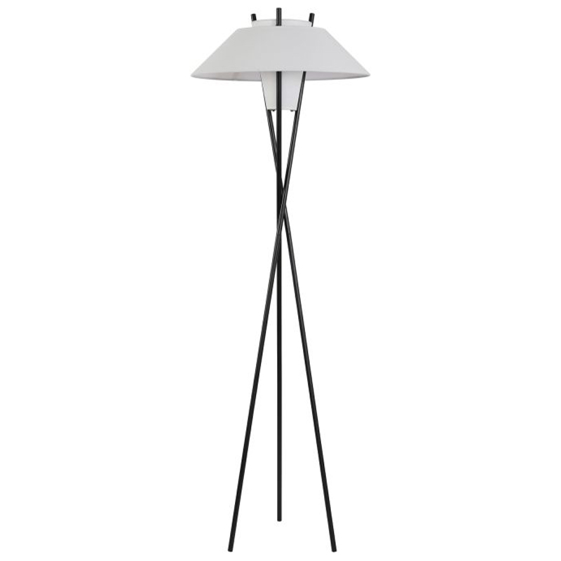 Торшер Chaney Floor Lamp Белый Черный Торшер Chaney Floor Lamp Белый Черный в Кирове | Loft Concept