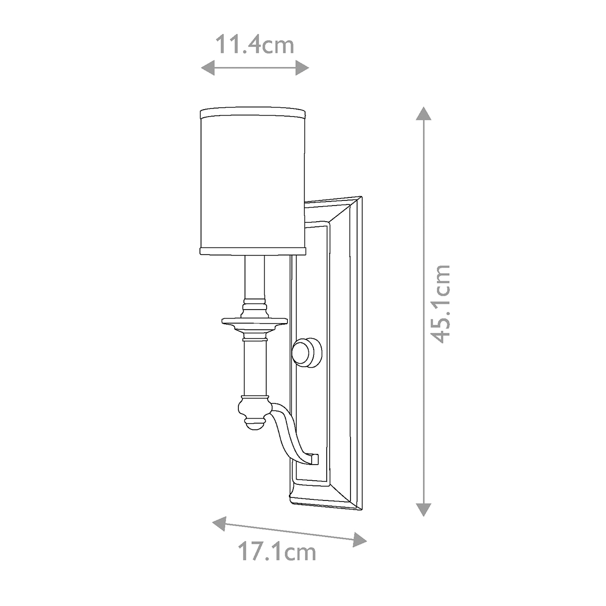 Бра с белым цилиндрическим абажуром в классическом стиле Hinkley в Кирове