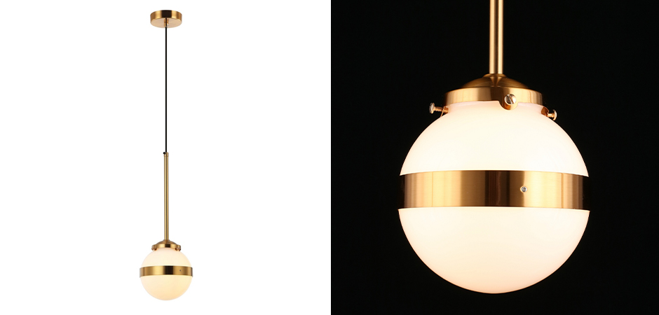 Подвесной светильник White Sphere Латунь Подвесной светильник White Sphere Латунь - Loft-Concept в Кирове