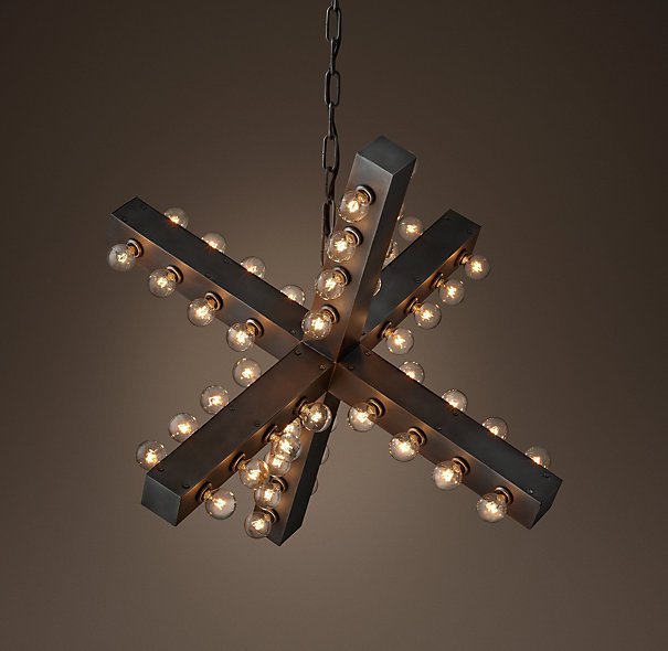 Люстра Nero Chandelier 74 Черный Люстра Nero Chandelier 74 Черный в Кирове | Loft Concept