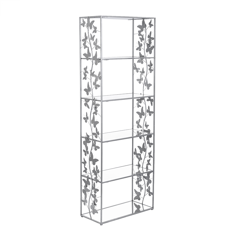 Стеллаж Silver Butterfly Wide Серебряный Стеллаж Silver Butterfly Wide Серебряный в Кирове | Loft Concept