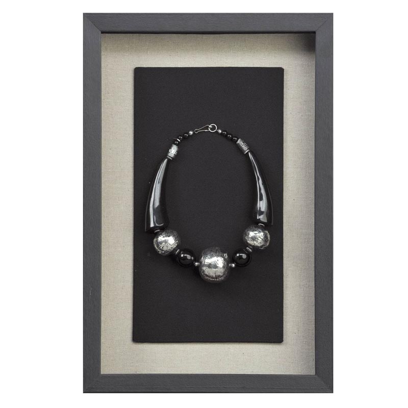 Панно Necklace Wall Accessory II Черный Серебряный в Кирове | Loft Concept 