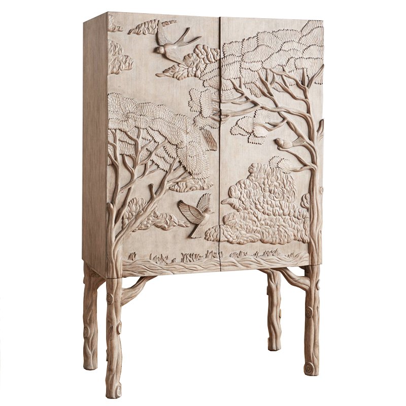 Шкаф Land & Sky Bar Cabinet Бежево-серый Шкаф Land & Sky Bar Cabinet Бежево-серый в Кирове | Loft Concept