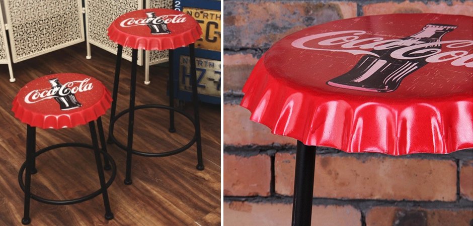 Барный стул Bottle Cap Coca & Cola Барный стул Bottle Cap Coca & Cola - Loft-Concept в Кирове