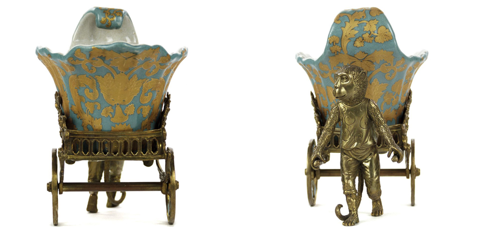 Чаша Monkey and Pale Blue Cart Чаша Monkey and Pale Blue Cart - Loft-Concept в Кирове