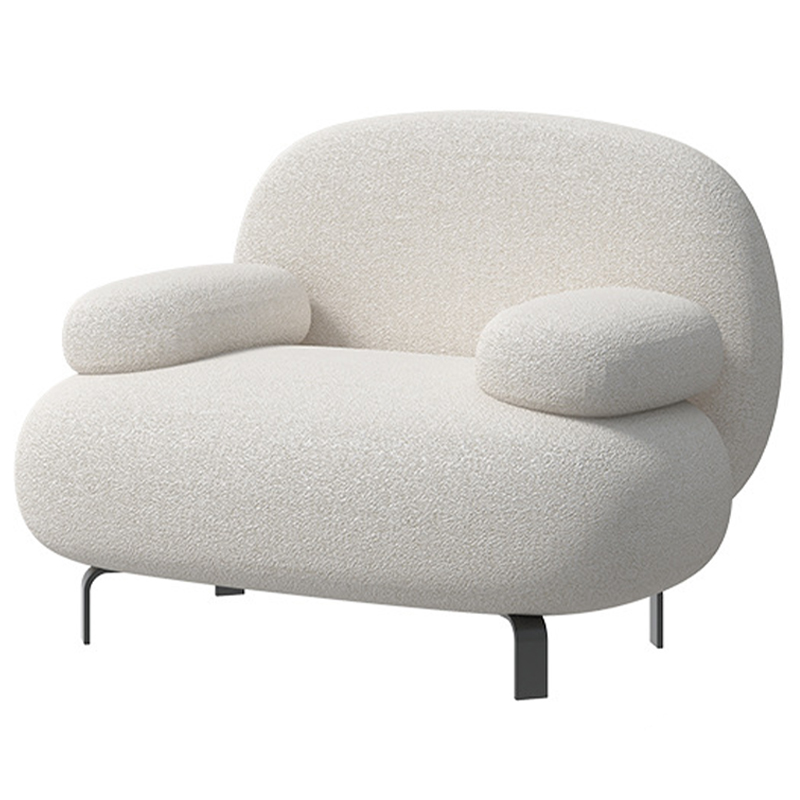 Кресло Lennox White Armchair Белый Черный Кресло Lennox White Armchair Белый Черный в Кирове | Loft Concept