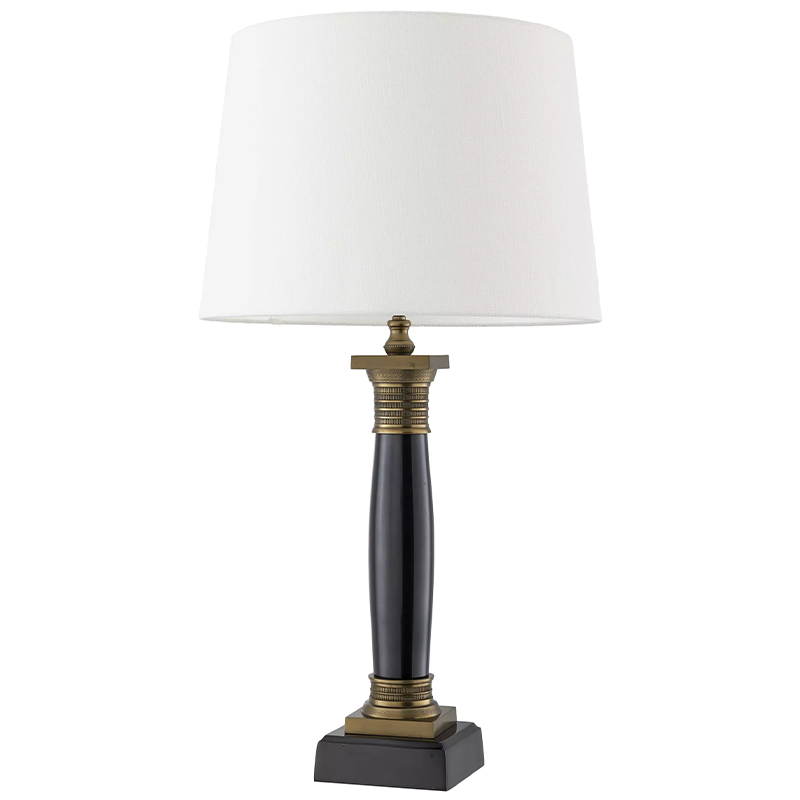 Настольная лампа Eichholtz Table Lamp Napoleon Латунь Черный Белый Настольная лампа Eichholtz Table Lamp Napoleon Латунь Черный Белый в Кирове | Loft Concept