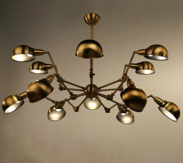 Подвесной светильник Gold Spider Chandelier  в Кирове | Loft Concept 