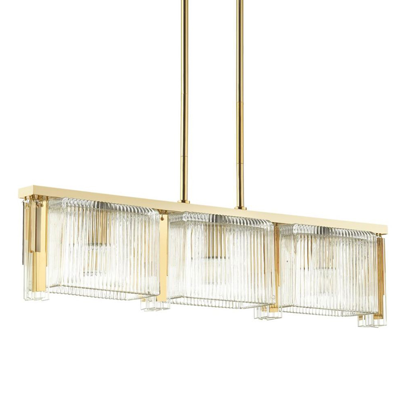 Люстра Madelen Gold Linear Chandelier Глянцевое золото Прозрачный (Transparent) Люстра Madelen Gold Linear Chandelier Глянцевое золото Прозрачный (Transparent) в Кирове | Loft Concept