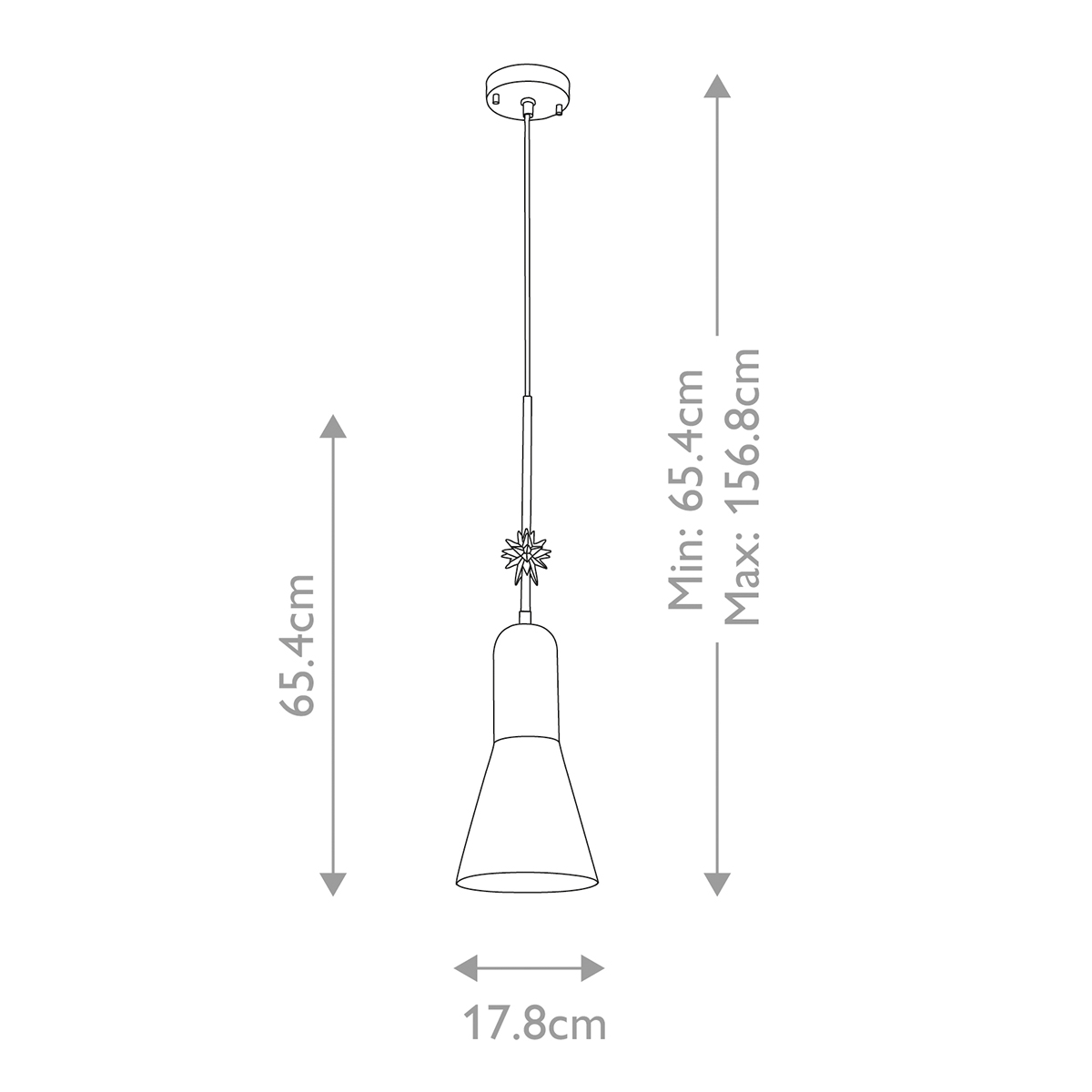  Подвесной светильник черного матового цвета с конусным плафоном 65 см Elstead Lighting в Кирове