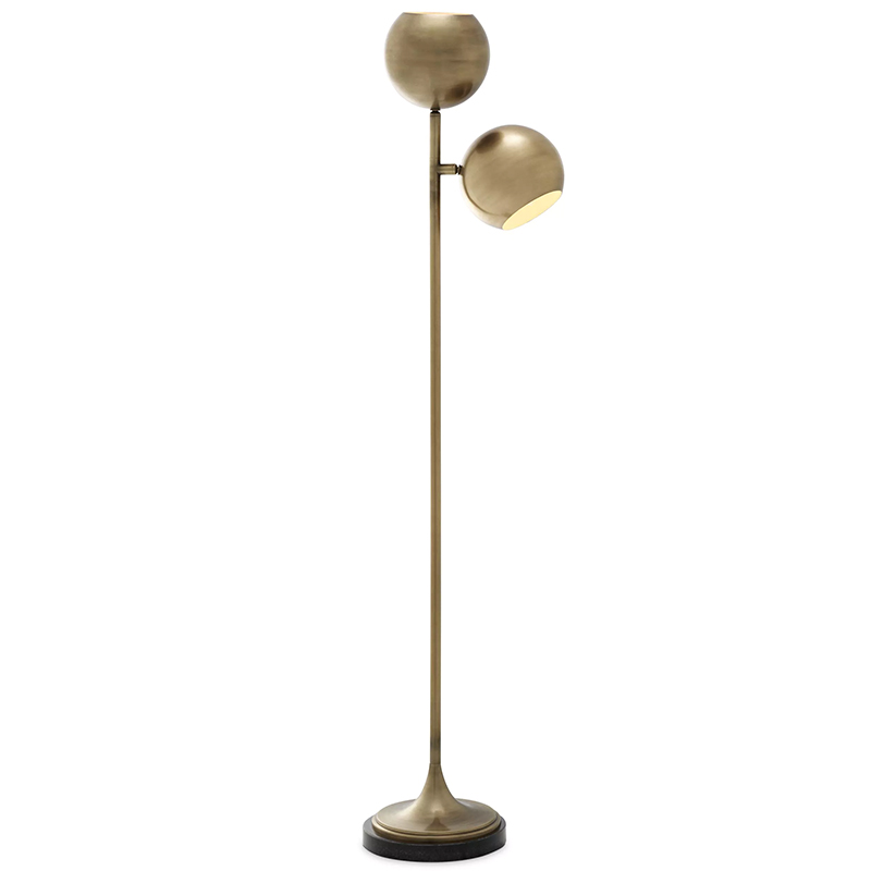 Торшер Eichholtz Floor Lamp Compton Brass Латунь Черный Торшер Eichholtz Floor Lamp Compton Brass Латунь Черный в Кирове | Loft Concept