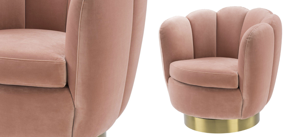 Кресло Eichholtz Swivel Chair Mirage nude Кресло Eichholtz Swivel Chair Mirage nude - Loft-Concept в Кирове