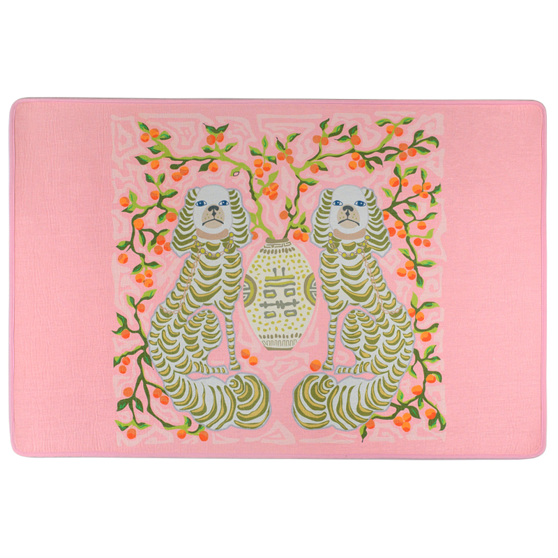 Ковер Two Dogs Rug pink Розовый Мульти Ковер Two Dogs Rug pink Розовый Мульти в Кирове | Loft Concept