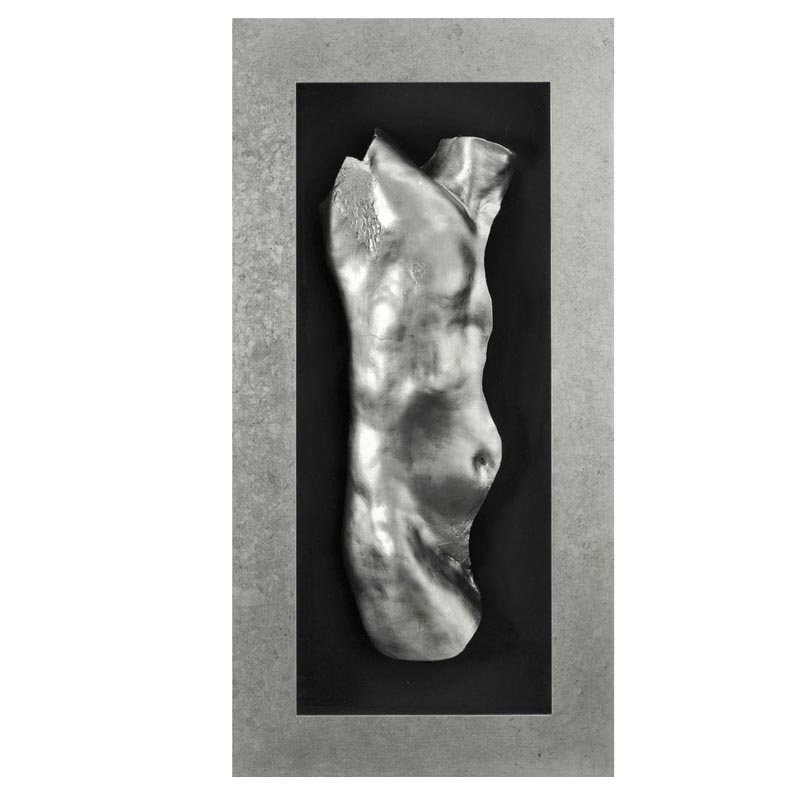 Панно Human Torso Man Серебряный Черный Панно Human Torso Man Серебряный Черный в Кирове | Loft Concept
