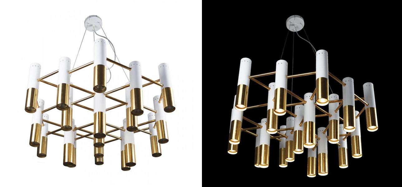 Люстра IKE Delightfull Pendant Белый цвет Диаметр 80 см - фото №1