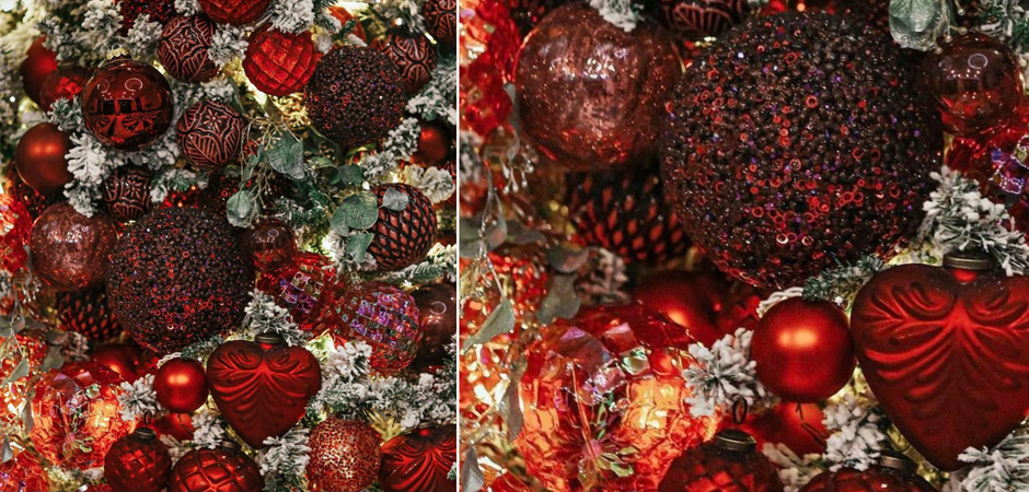 Дизайнерская Ель Заснеженная с Красными шарами Green and Red Spiral Дизайнерская Ель Заснеженная с Красными шарами Green and Red Spiral - Loft-Concept в Кирове