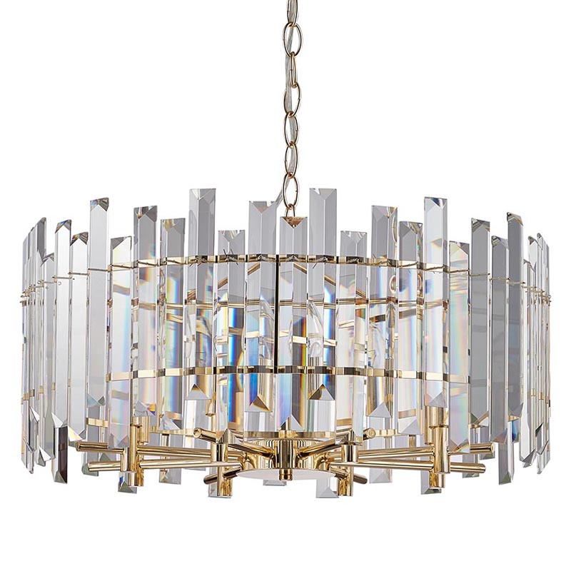 Люстра Langley Chandelier gold 60 Золотой Прозрачный Люстра Langley Chandelier gold 60 Золотой Прозрачный в Кирове | Loft Concept
