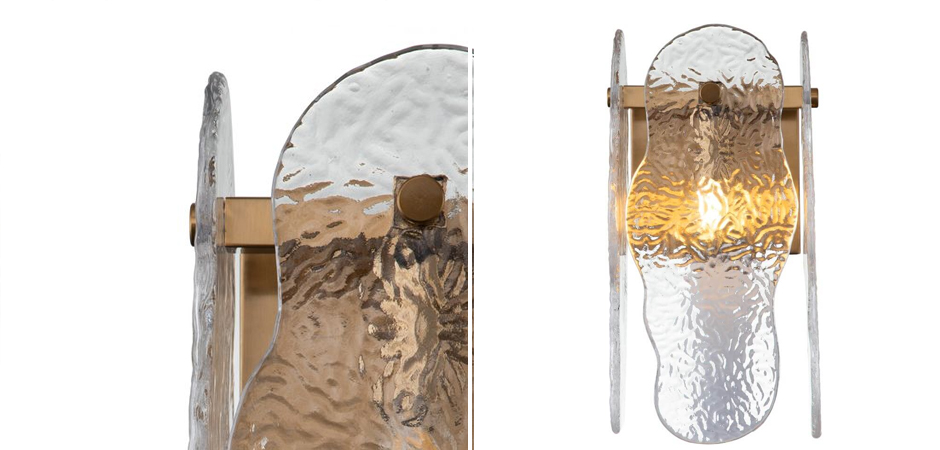 Настенный светильник Elanza с  Рельефным Стеклом   - Loft-Concept в Кирове