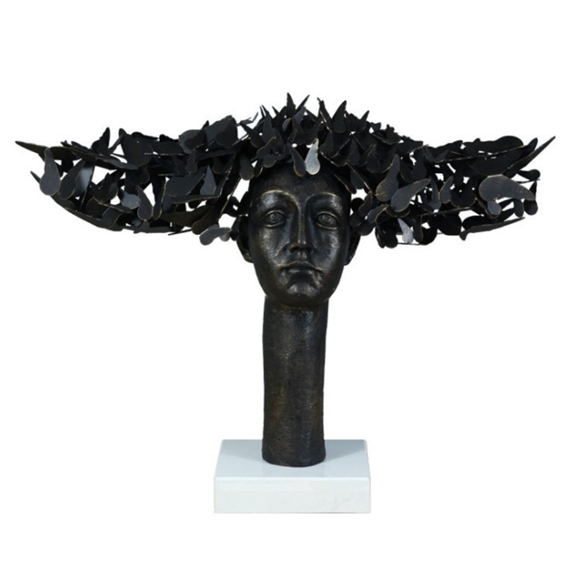 Статуэтка Butterflies on the Head Золотой Черный Статуэтка Butterflies on the Head Золотой Черный в Кирове | Loft Concept